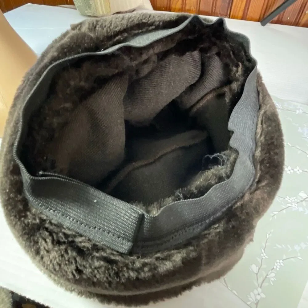 Vintage faux Fur brown Cloche hat . - Picture 4 of 6